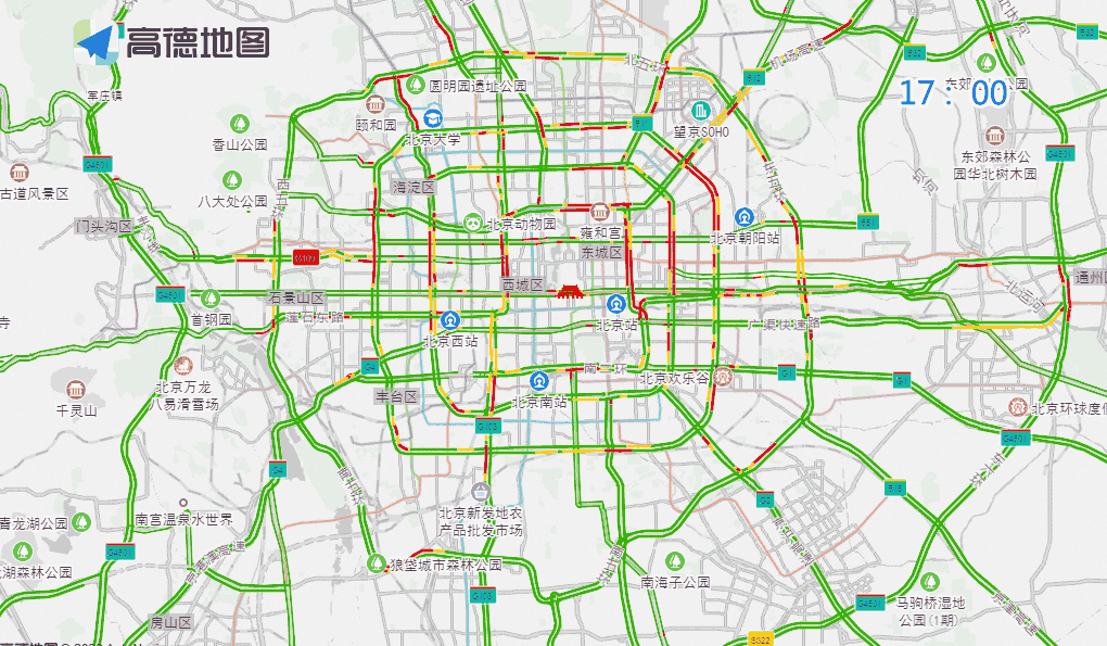 工作日早晚高峰交通壓力_周末大型活動(dòng)交通預測_出行提示