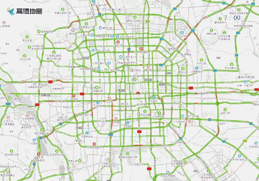 出行提示_北京大型活動(dòng)場(chǎng)館周邊交通疏導_開(kāi)學(xué)后早高峰交通預測