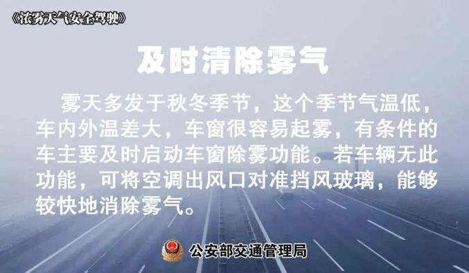 霧天安全行車(chē)_出行提示_大霧天氣駕駛技巧