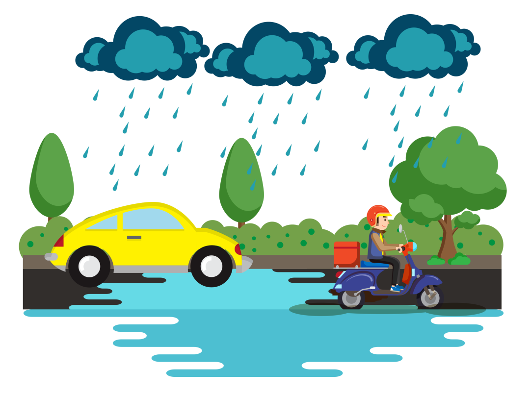 雨天騎車(chē)出行注意事項_雨天出行安全注意事項_出行提示